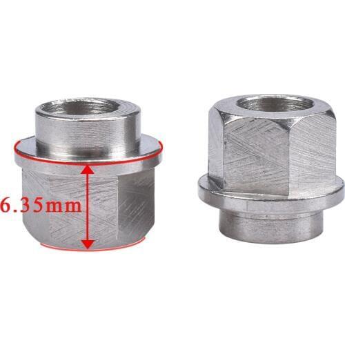 BIQU 10PCS 3D printer parts Openbuilds eccentric column / isolation column hexagonal bore 5MM 6.35MM Stainless steel