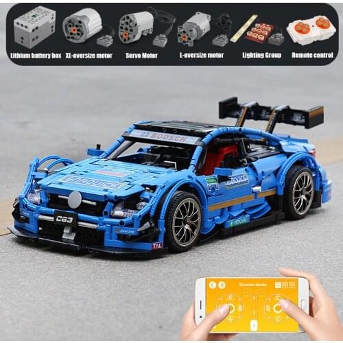 Mould King MOC Electric Series Super C63 Sport Racing Car Model Building Blocks Bricks Kids Educational DIY Toys Birthday Gifts