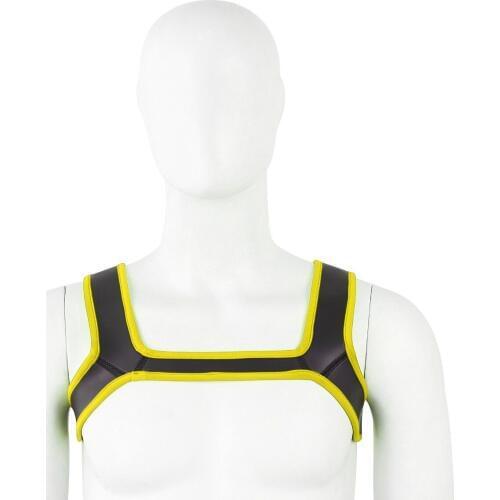 Sexy Lingerie With Wide Chest Muscle Straps Body Bondage Harness For Gay Men Adults Sex Games Role Play Club Party Costume