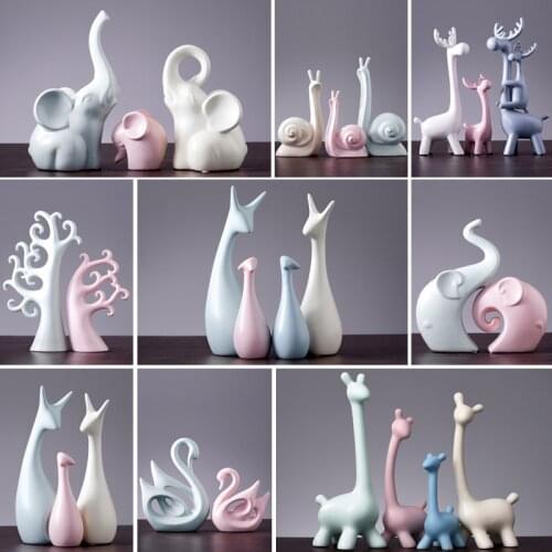 European arts and crafts ceramic home decoration creative home gift decoration ceramic animal decoration High grade ceramics