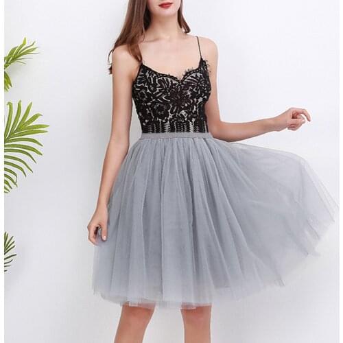 German Carnival 5 Layers Tulle Skirt Vintage Midi Tulle Skirt for Girls Fashion Pleated Skirts Women Party Princess Petticoat