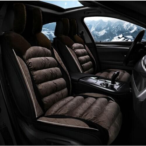 GEEAOK universal car seat cover plush For auto skoda fabia octavia a5 A7 rapid kodiaq superb ranger Auto accessories for the car