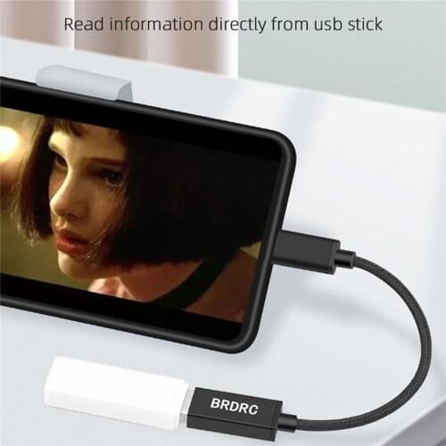 OTG Cable Data Transmission USB C(Male) To USB A(Female) For DJI Mavic AIR 2/2S MINI 2/FPV Controller To Phone/Tblet