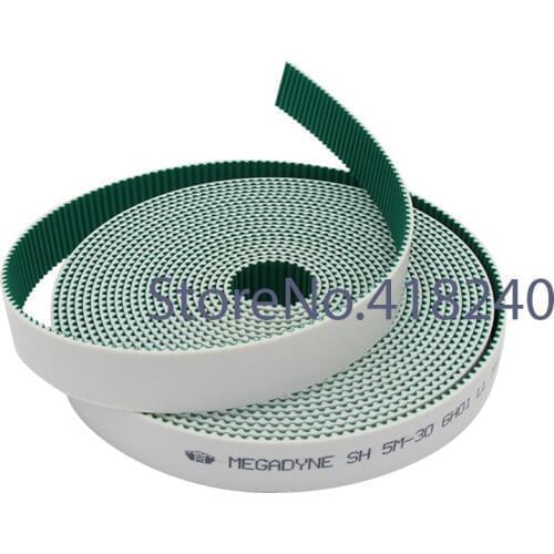 Computer Embroidery Machine Frame Belt Circular Arc Tooth 5M Opening With Green Cloth Fine Teeth