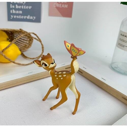 1PCS 11cm Disney fawn Banbi hand made doll, resin ornament, birthday gift