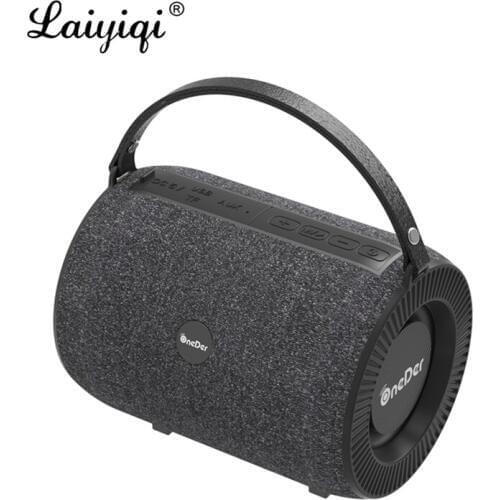 Laiyiqi colunas Fabric art portable Belt Bluetooth BT speaker subwoofer bass cloth handle column altavoz bluetooth con radio FM