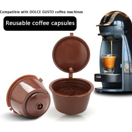 3PCS Reusable Coffee Capsule Filter for All Dolce Gusto Models Universal Coffee Capsule Shell Filter Cup Kitchen Coffeeware