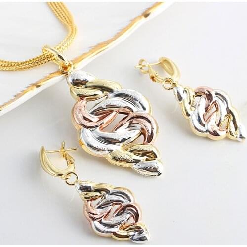 Fashion Jewelry Fashion Classic Jewelry For Women Earrings Pendent Romantic Sets For Wedding Party Anniversary Gift Trendy Sets
