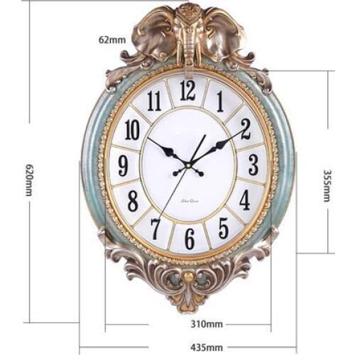 Wall Living Room Elephant Quartz Clock Mute Modern Minimalist Creative Atmospheric Clock American Wall Clock Hanging Ornaments