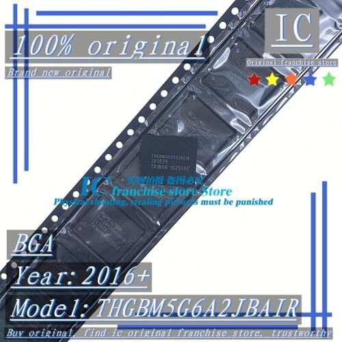 2016+100% Brand new original 1PCS-10PCS THGBM5G6A2JBAIR BGA EMMC Memory chip