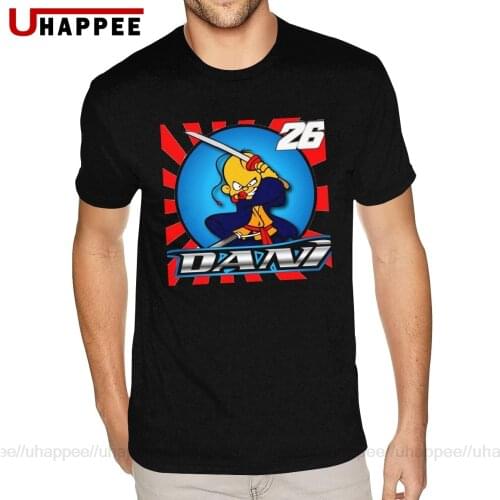 Printing Dani Pedrosa Tees Shirts Men Custom Short Sleeves Red Crew T Shirt