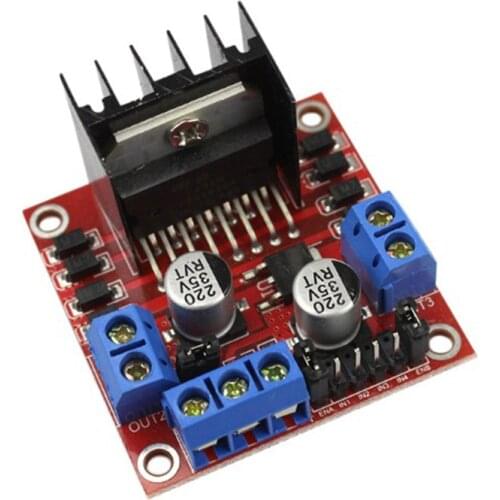 5V-35V Drive Voltage L298N Motor Driver Board Module Stepper Motor Smart Car Robot Breadboard 25W Maximum Power