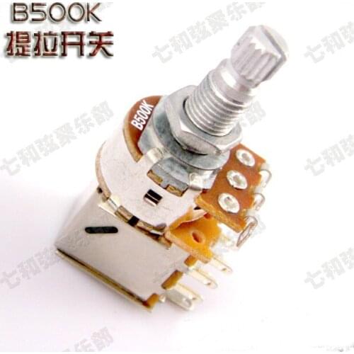 3 Pcs B500K Push Pull Guitar Control Pot Potentiometer (TOSKXC CCSX9 2 5X456)