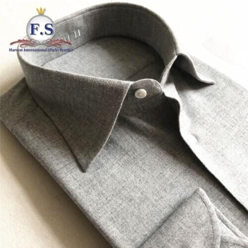 Made to measure melange shirting fabric for men dress shirts for sprint /summer