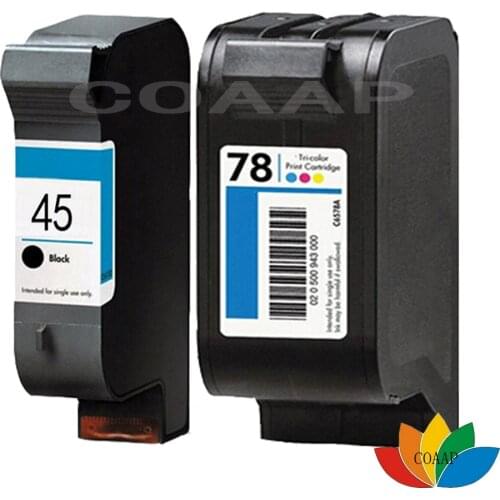 Refilled 45 78 Ink Cartridges Replacement hp45 hp78 for FAX 1220 1220xi 1230 Photosmart 1000 1215 Fax1220 P1000 P1100 P1100xi