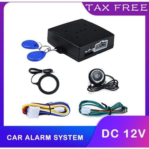Lock one key start, anti-theft car one key start system, one key start switch button Car Alarm Systems