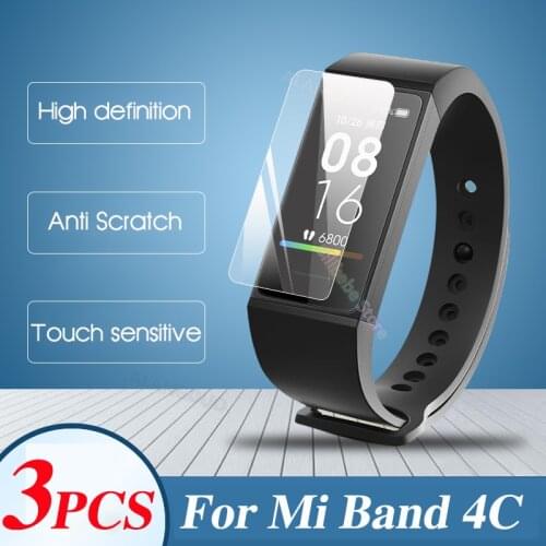 Screen Protector For Xiaomi Mi band 4C Smart Watch Clear Film For Xiaomi Redmi Band 4C Screen Protector Not glass