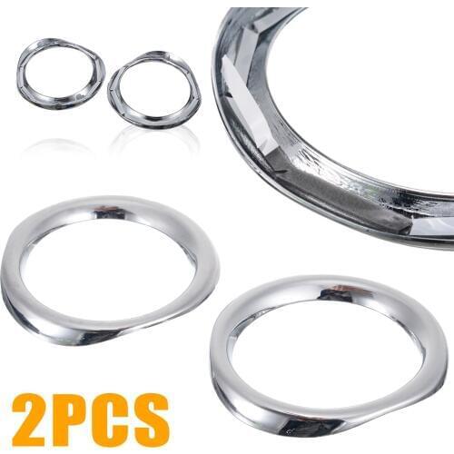 1pair For Toyota CHR 2017-2018 Front Fog Light Lamp ABS Chrome Decoration Trim Frame Stickers Cover Accessories Car Styling