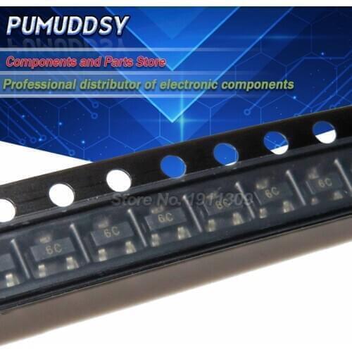 100PCS BC817-40 6C NPN SOT-23 BC817 Diode 45V 500mA SOT23 IC