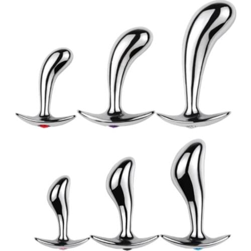 3pc/set Metal Anal Plug Sex Toys For Woman/Man Butt Plug Dildo Thrust Prostate Massage Stimulate Colon Plug Female Anal Sex Shop