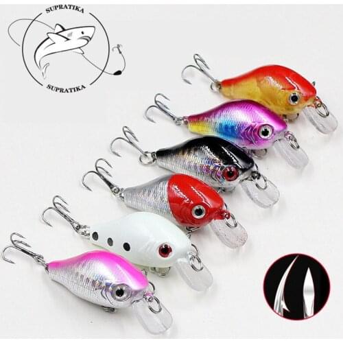 3D Eyes Freshwater High Quality Fishing Lure Hard Bait Artificial Crank Wobbler 6cm/8g Anti-Corrosion Plastic Fishing Bait