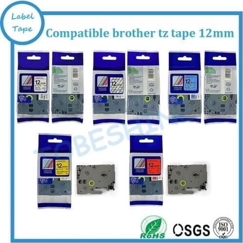 4pk/lot TZe-231,TZe-531,TZe131,TZe631,Compatible P touch tze tape tz label tape for P touch label tape brother label maker