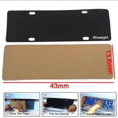 Wooeight 5Pcs License Plate Silencer Pad Car License Plate Shock Silencer Pad Shockproof Foam Pads Frame Buffer Brand