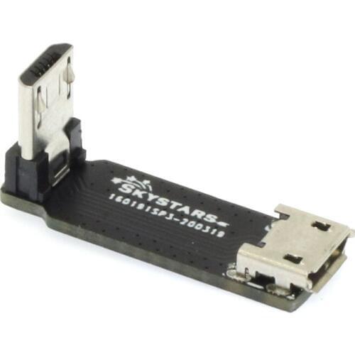 Skystars Micro Usb Adapter 90 Graden L-Vormige Haakse Board Aanpassing Extension Board Voor Diy Fpv Racing Drone quadcopter