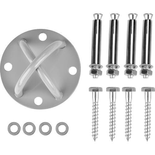 Anti Gravity Aerial Wall Mount Ceiling Hook 304 Stainless Steel Eye Pad Plate For Yoga Swings Hammock Boat Rigging With Fittings