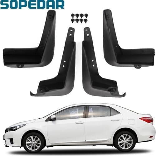 SOPEDAR 4PCS Mudguards Front Rear Mud Flaps Fender for Coralla 2011 2013 2014 Car Splash Guards Auto Styling Parts Mudflaps