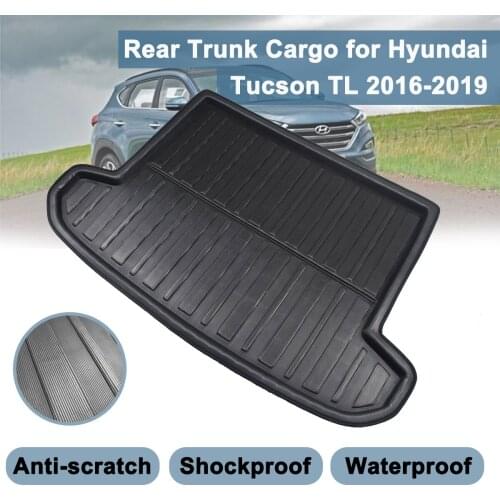 Car Tray Boot For Hyundai Tucson TL 2019 2018 2017 2016 2015 Liner Cargo Rear Trunk Cover Floor Carpet Matt Mat Boot Liner Mud