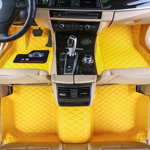 Custom Car Floor Mat Fit for Dodge Ram 1500 Regular Cab 2 Seats 2019 2020 2021 Leather Auto Accessories Car Carpet