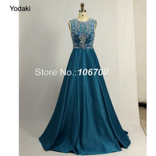 Ballgown Hand Make Crystal Beading Evening Dresses Boat Neck Cap Sleeve with Side Pockets Gray Color Party Prom Gowns
