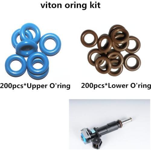 Free Shipping 200set fuel injector seal kit oring kit repair kit for chevrolet 55570284 0280158501 injector cruze sonic