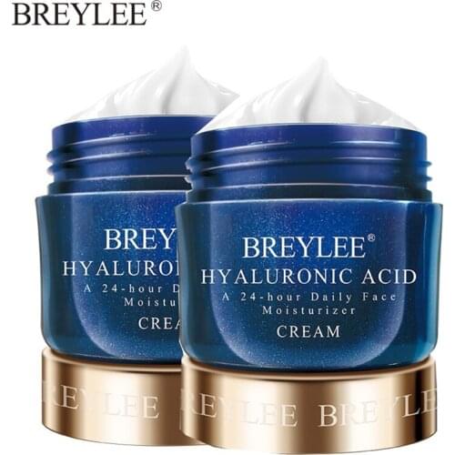 BREYLEE Hyaluronic Acid Face Cream 2 Pcs Moisturizer Whitening Expensive Facial Face Care A 24-hour Daily Acne Treatment Cream