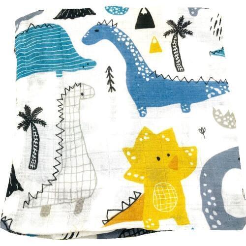 Baby Blanket Breathable Muslin Wrap Newborn Cotton Bamboo Fiber Baby Swaddle Multifunction Muslin Bedding 120*120cm Blankets