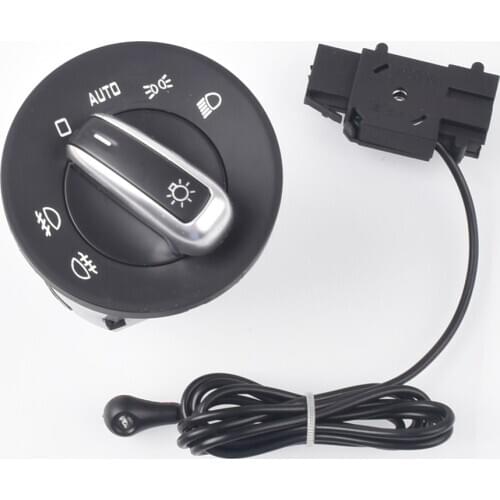 For Skoda Octavia II Combi 1Z5 1Z3 Chrome Auto Headlight Switch Replace module 1ZD941431 Add automatic 1Z094143k