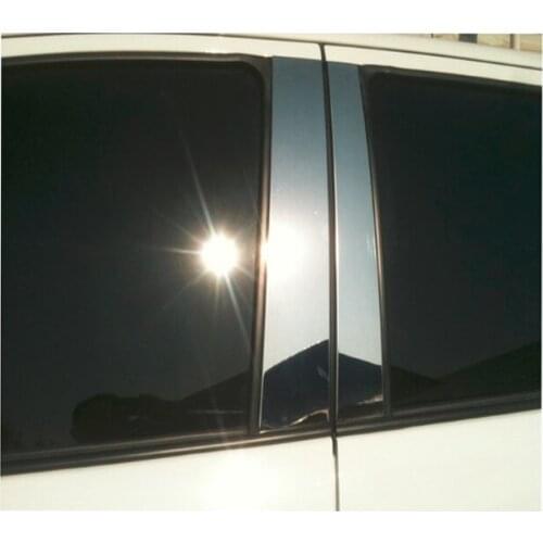 For Toyota Sequoia Pillar Trim Panel Window Chrome Stainless Steel Bright Strip Decoration