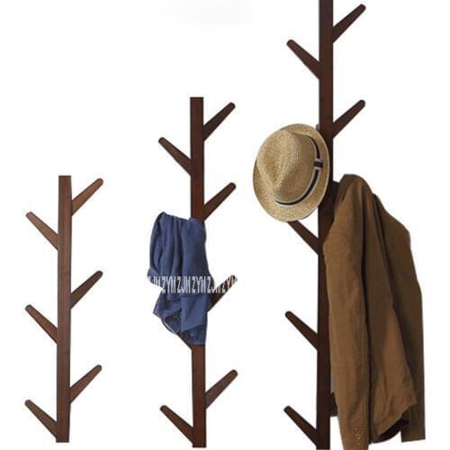 JP150420 Creative Clothes Bags Tree Solid Wood Wall Mounted Coat Rack Living Room Bedroom Decoration Hanger Wall Tree Hat Rack