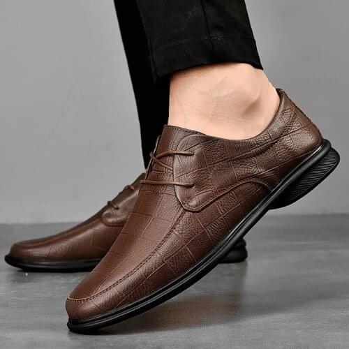 Man Shoes New Business Office Style Comfy Fashion Shoes Men Casual Classic Brand Designer Luxury Leather Men Shoes