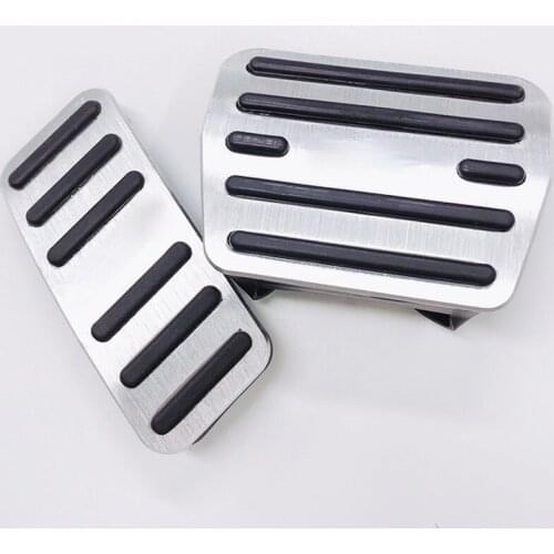 For Volkswagen VW T-ROC 2017 2018 Non-Drilling Aluminum Car Accelerator Gas Brake Pedal Non-slip Pad Cover AT Accessories