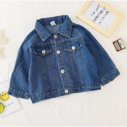 New Baby Boys Denim Jacket Girl Jackets for Boys Coat Kids Outerwear Toddler Girl Coats for Boys Clothes Children Jacket 12M-8Y