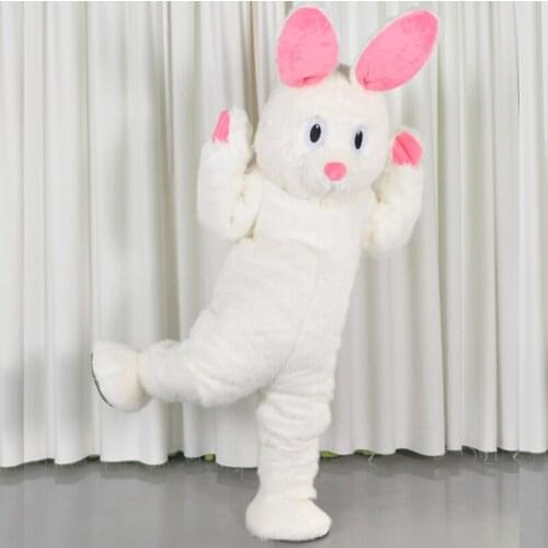 Easter Bunny Rabbit Animal Mascot Fancy Dress Plush Adult Costume Jumpsuit Easter Event Party Easters Cute Furry Cloth For Men