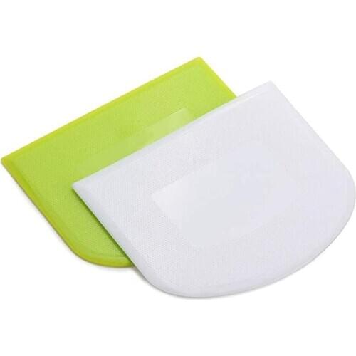 Plastic Scraper Baking Utensils Tools Mesh Cake Cream Spatula Arched Rice Roll Noodle Knife Flour Scraper