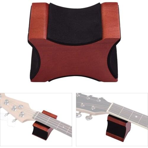 Guitar Neck Rest Support Pillow Mahogany Material 2 Usage Height Luthier Tool for Electric Acoustic Guitar Bass Mandolin