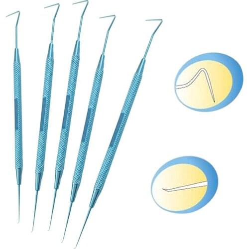 Spatula von graefe strabismus hook Flap Lifter flap lifter retreatment Titanium Instrument hook ophthalmic tweezer forceps
