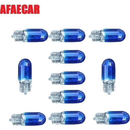 AFAECAR 100PC T10 3W W5W 5W Bulb Signal Interior Car 8000k light Lamp