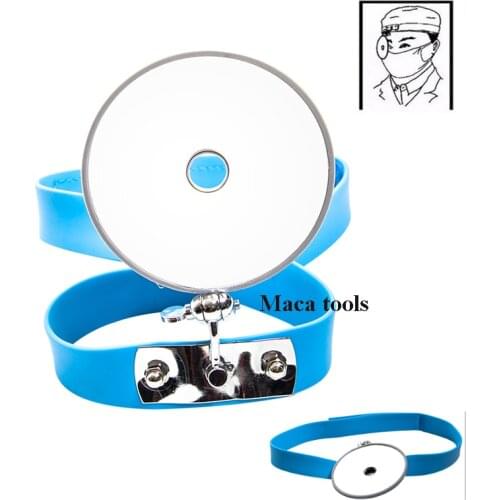 1pcs/box Medical forehead wear reflective mirror frontal zone mirror otolaryngology head mirror forehead viewfinder