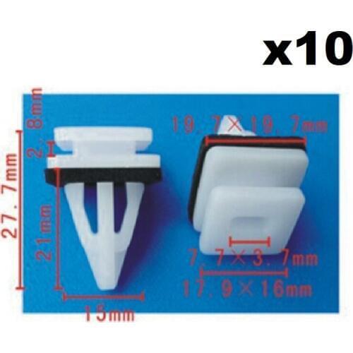 10x For Honda Nylon Retainer Clip B127