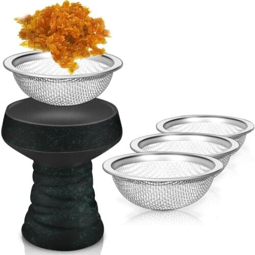 2Pcs Stainless Steel Hookah Filter Screen Shisha Bowl Chicha Nargile Carbon Barrier Cigarette Accessories Tobacco Smoking